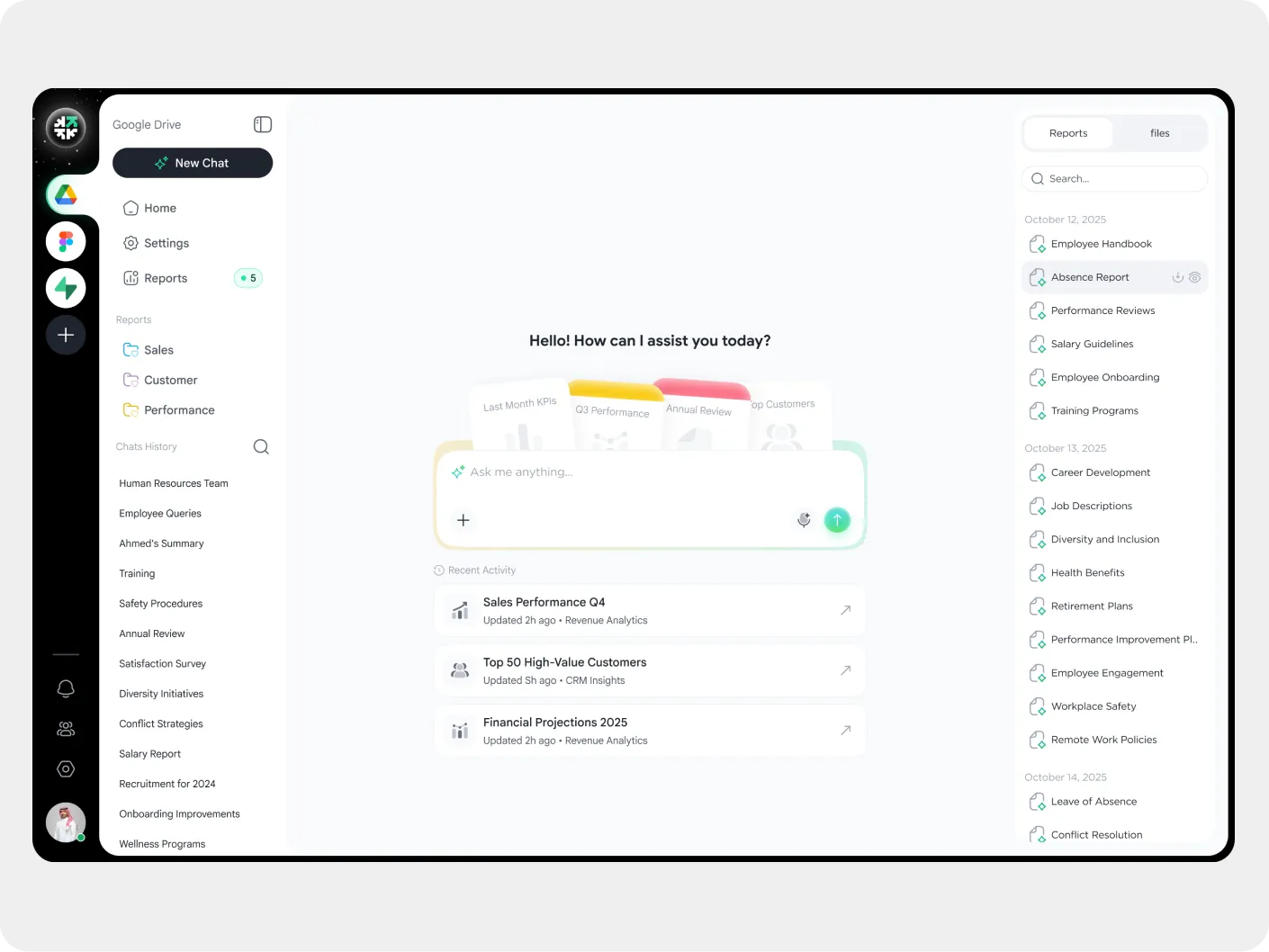 HR and people-management platform interface